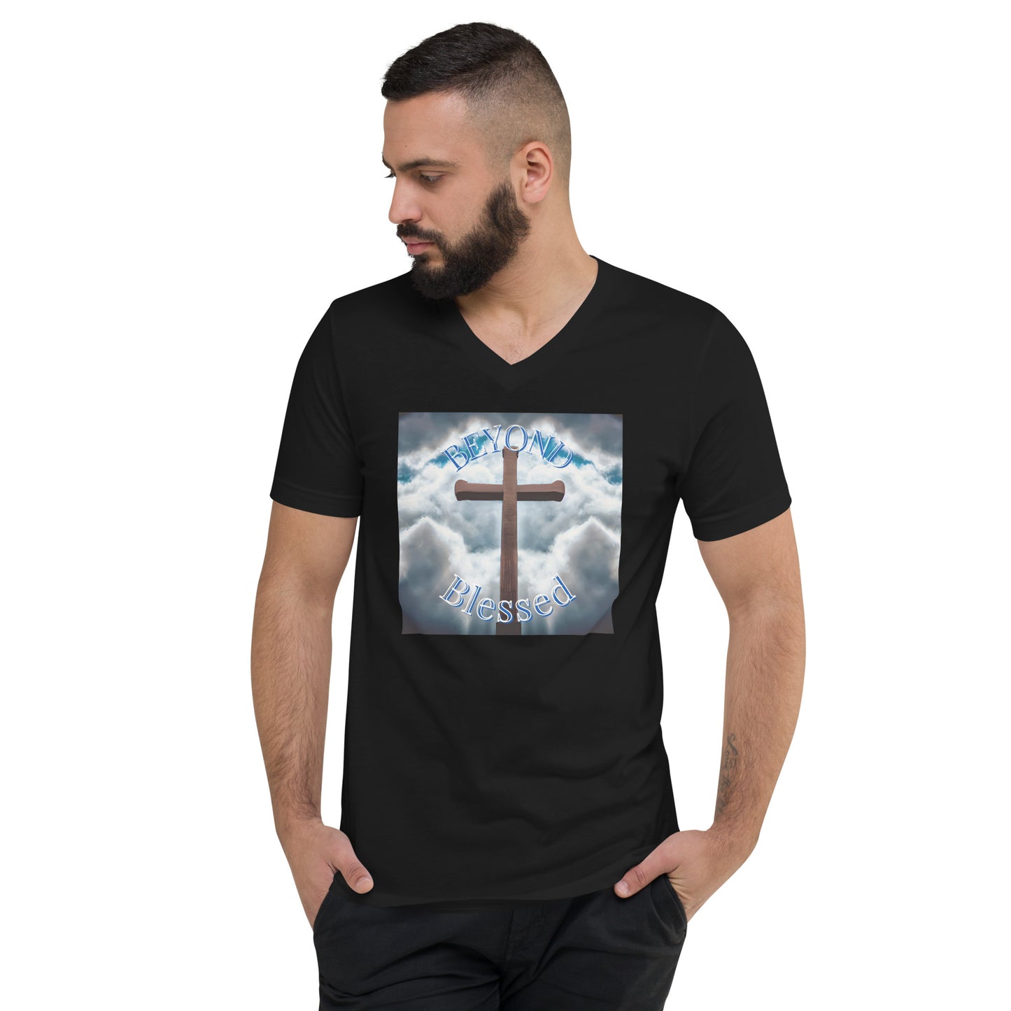 Beyond Blessed Unisex  V-Neck T-Shirt