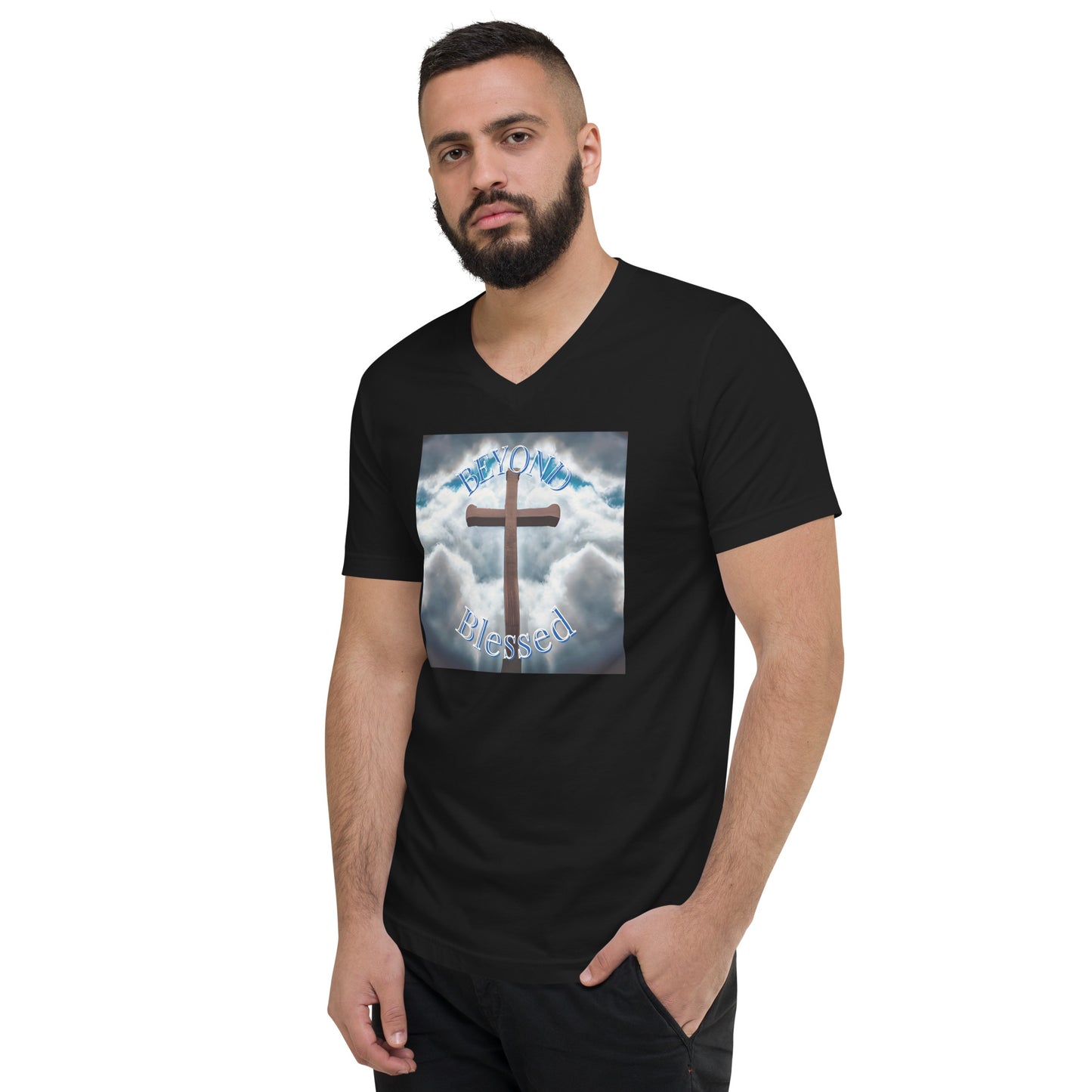 Beyond Blessed Unisex  V-Neck T-Shirt