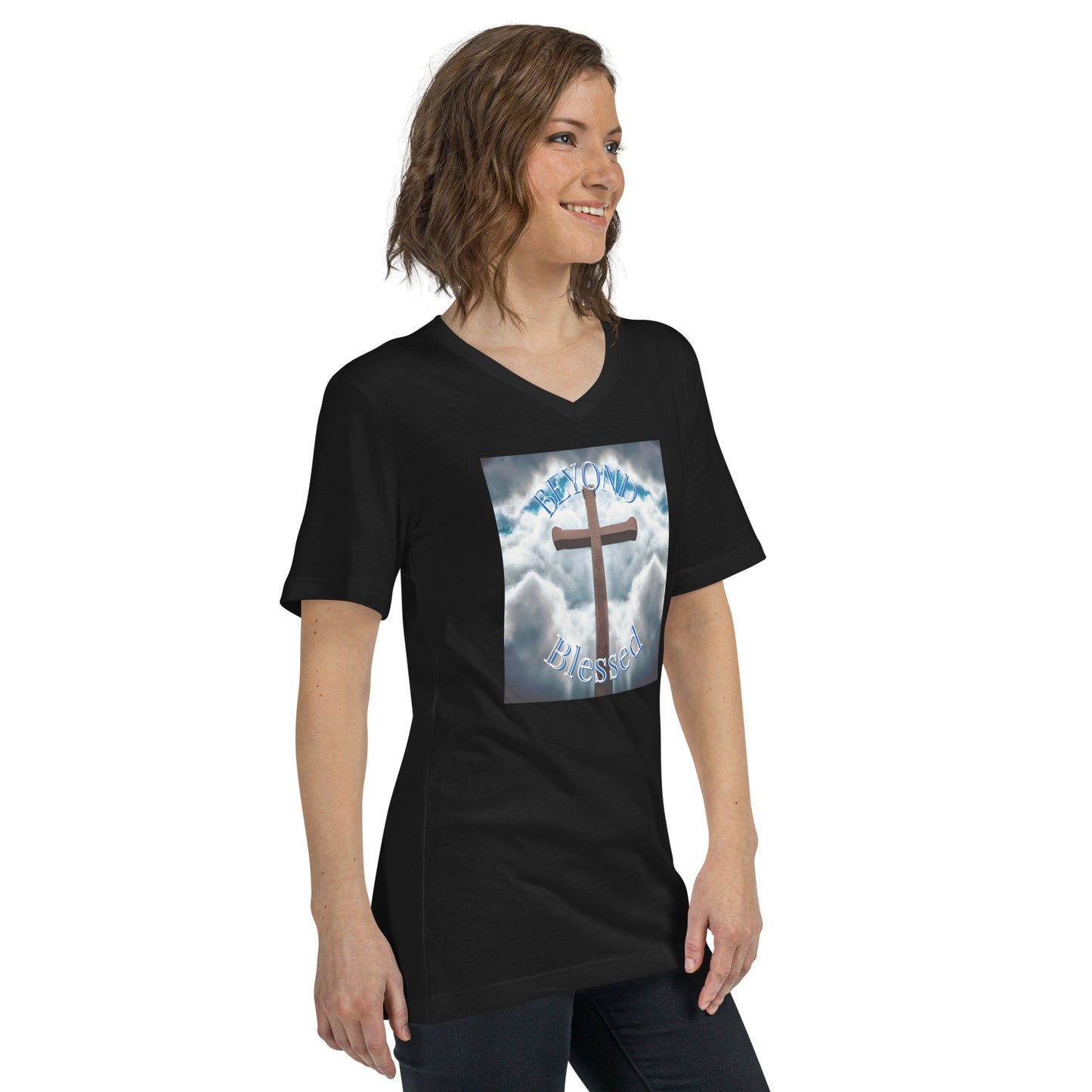 Beyond Blessed Unisex  V-Neck T-Shirt