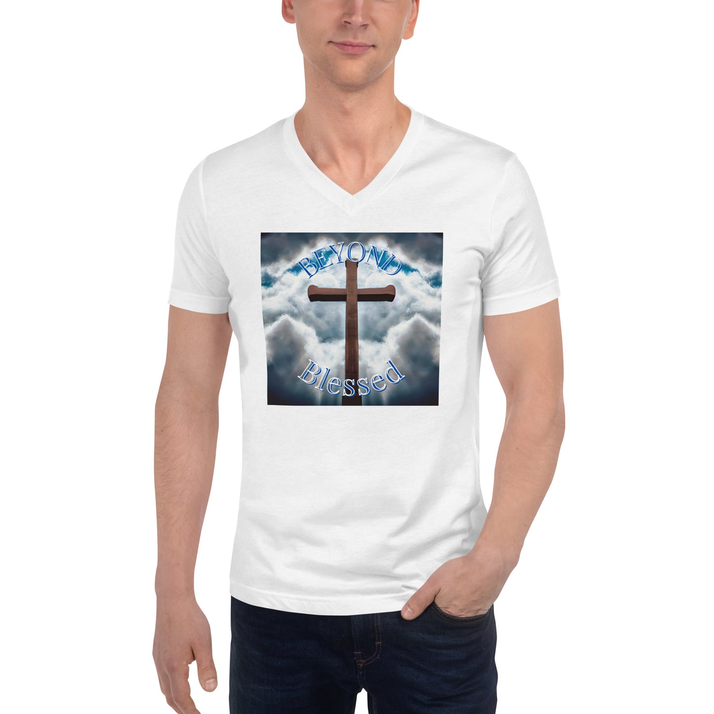 Beyond Blessed Unisex  V-Neck T-Shirt