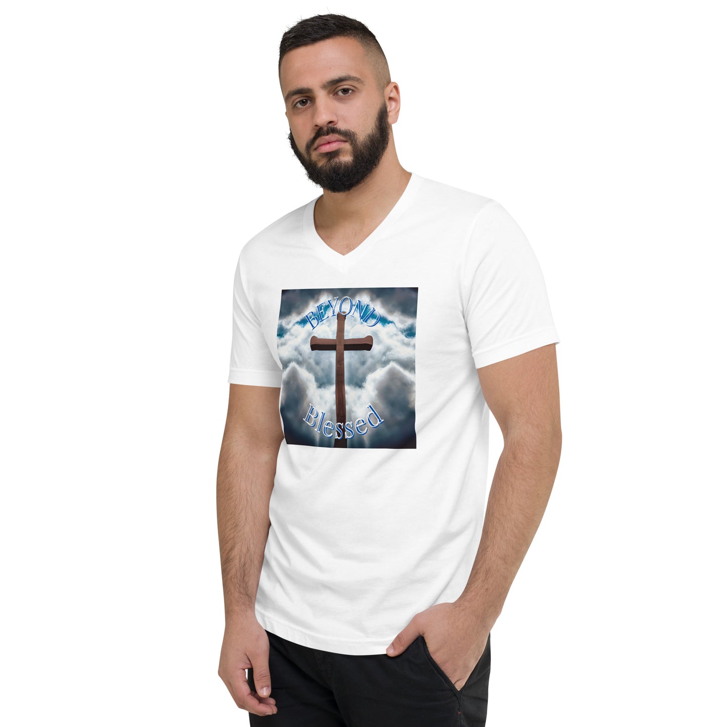 Beyond Blessed Unisex  V-Neck T-Shirt