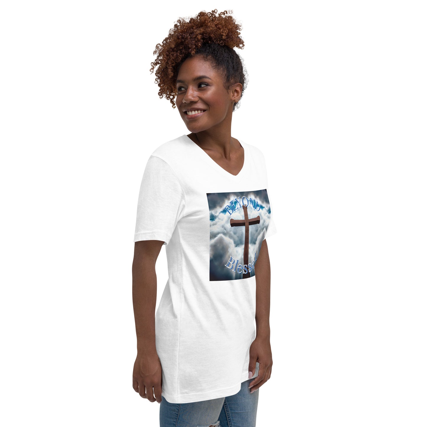 Beyond Blessed Unisex  V-Neck T-Shirt