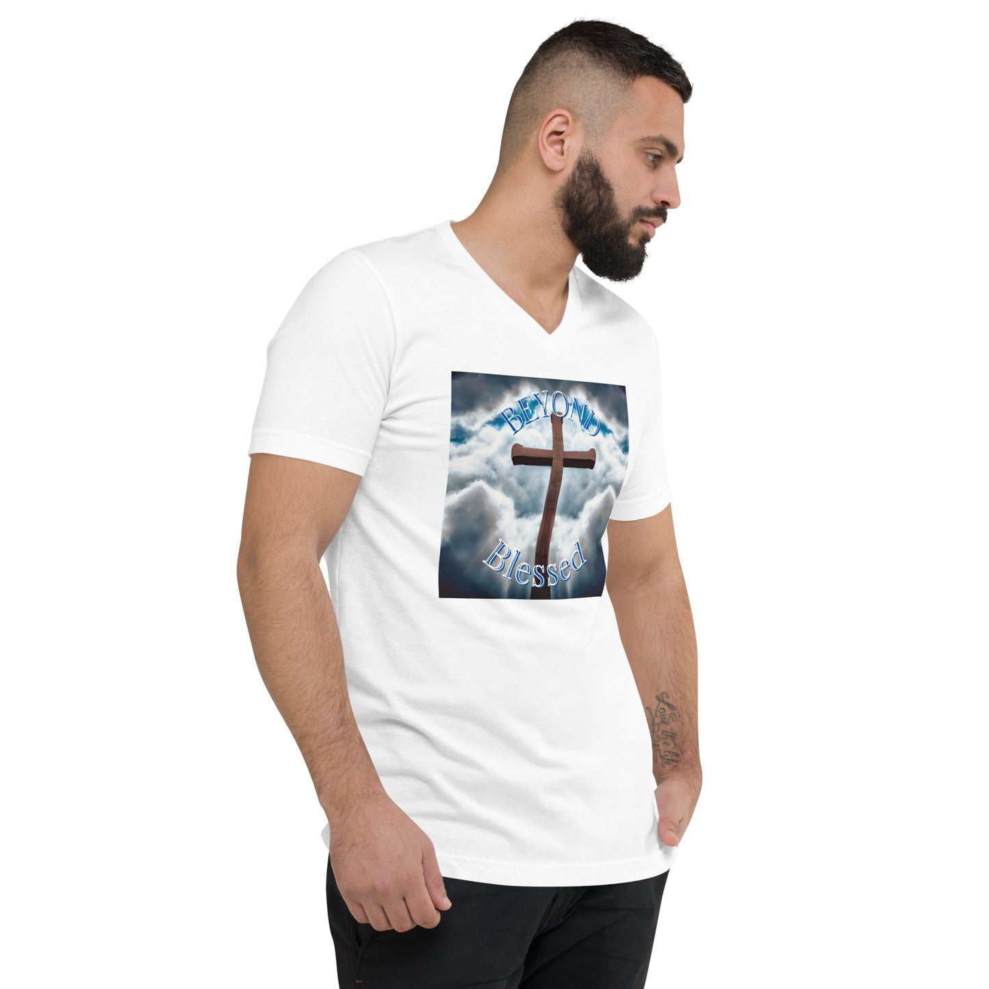 Beyond Blessed Unisex  V-Neck T-Shirt